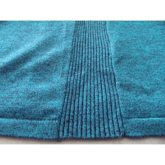 Notations Sweater Shirt Collar Inset Womens Size Medium Marled Green NECKLACE - Picture 9 of 12